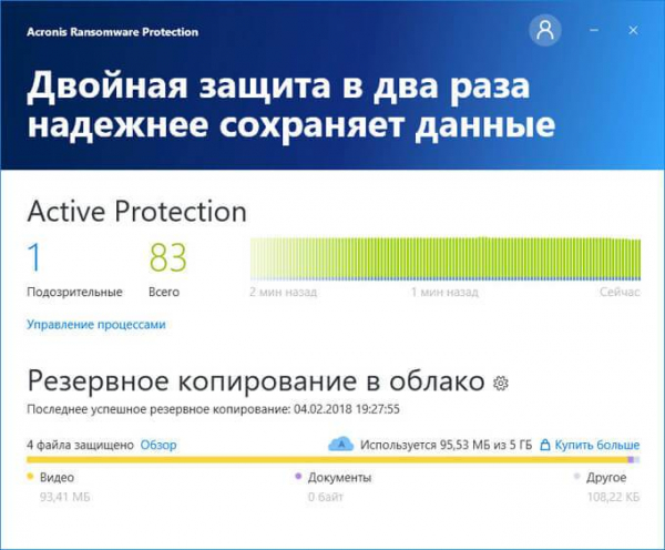 Acronis Ransomware Protection для защиты от вирусов-вымогателей