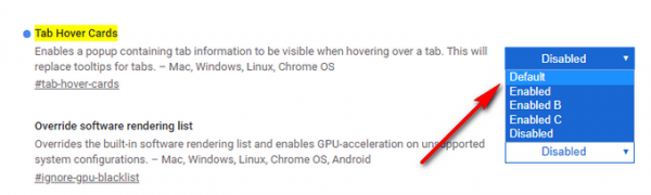 Как отключить всплывающие подсказки для вкладок Google Chrome