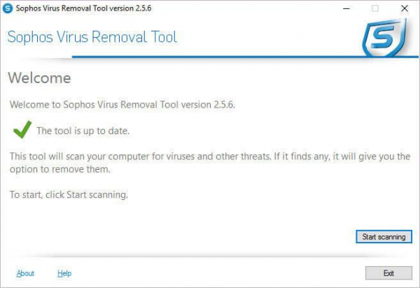 Sophos Virus Removal Tool — бесплатный антивирусный сканер