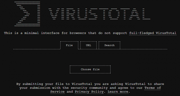 VirusTotal.com — онлайн сервис для проверки на вирусы