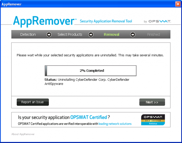 Удаление следов антивирусов с помощью AppRemover